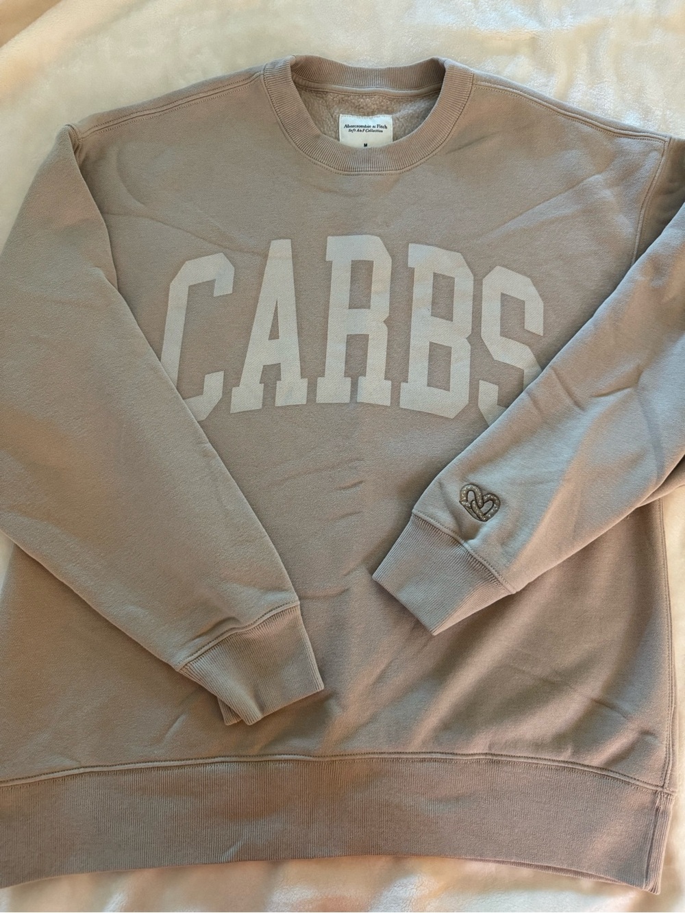 Abercrombie & Fitch “CARBS” crewneck
